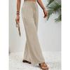 Women's Spring and Summer New Hundred Solid Color Dragged Wide-leg Pants Casual Pants
