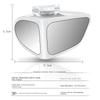 2Pcs Car Rearview Mirrors 360° Blind Spot Mirror Adjustable Rotatable Convex Wide-angle Clear Rearview Safety Mirror Accessories