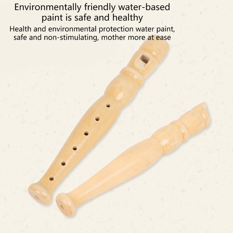 Traditional Flute Recorder Wooden Recorder Portable 6 Holes Clarinet Instrument Music Flute Kids Educational Toy