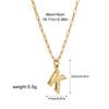 Stainless steel bubble English 26 letter necklace pendant personalized three-dimensional collarbone chain with jewelry