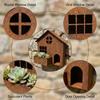 Vintage Iron House-Shaped Flower Pot