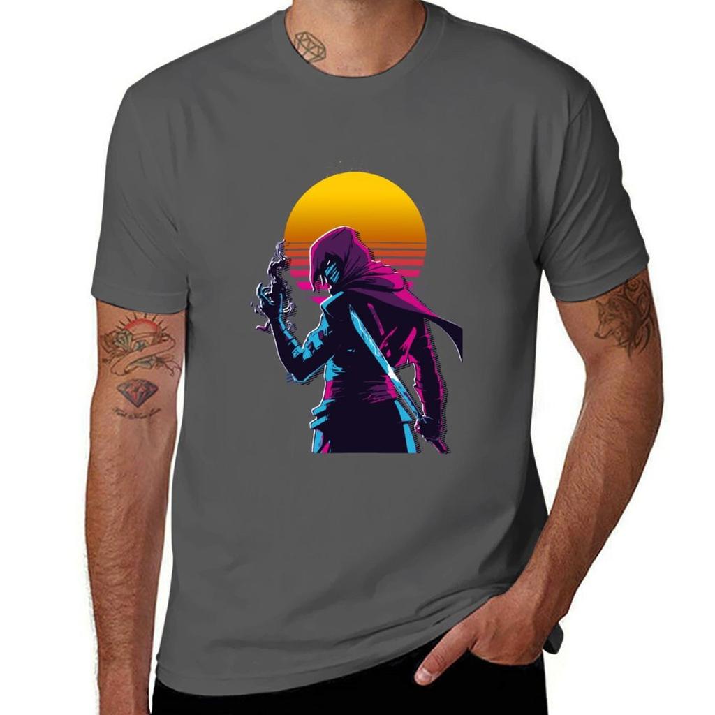 Ryo Aragami 2 80s Retro Tshirt Halloween Casual Tshirt