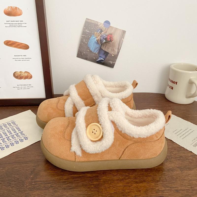 Milchweiß Samt Klettverschluss Board Schuhe Damen Ugly Cute Winter Neu Baumwollschuhe Nische Schneestiefel Sport Kleine Weiße Schuhe