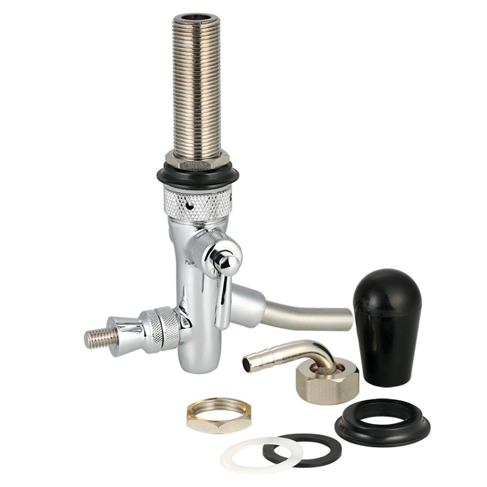 Draft Beer Faucet Tap G5/8 Shank Long Stem Brew Adjustable Flow Control