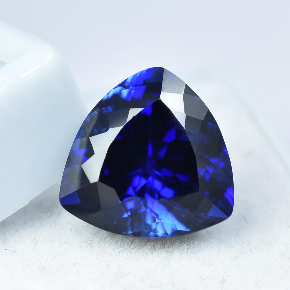 Natural Blue Sapphire Loose Gemstone Certifed Ceylon 6 Ct Trillion Cut September Birthday Birthstone