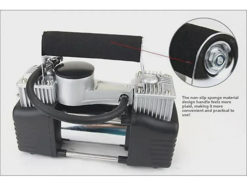 Portable 12V High-Power Dual-Bar Car Tire Air Pump