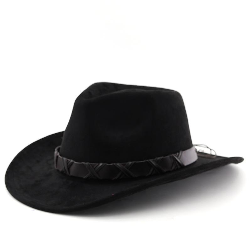Casual denim ancient jazz hat ethnic style woolen hat felt ancient suede hat cowboy hat