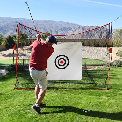 57" x 59" Golf-Zielstoff für Netzersatz Schlagübungsziel mit Riemen für Indoor- und Outdoor-Golftraining