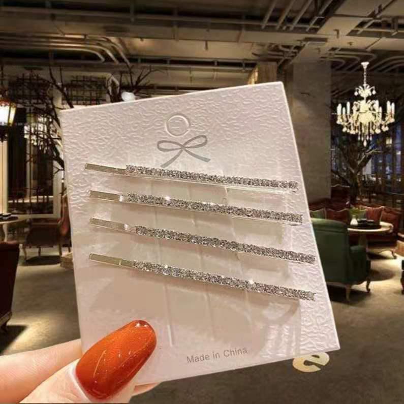 

Ким Дженни Стразовая заколка для волос: Супер Блестящая Невидимка для Челки, Стиль Феи