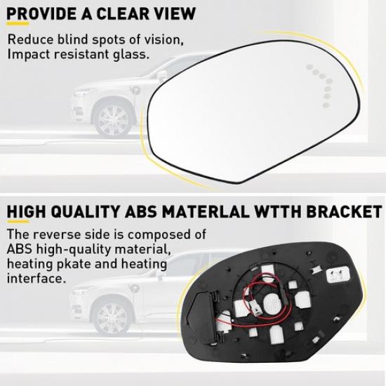 For Chevrolet Cadillac Tahoe GMC Yukon 2007-13 Mirror Glass Heated Signal Right