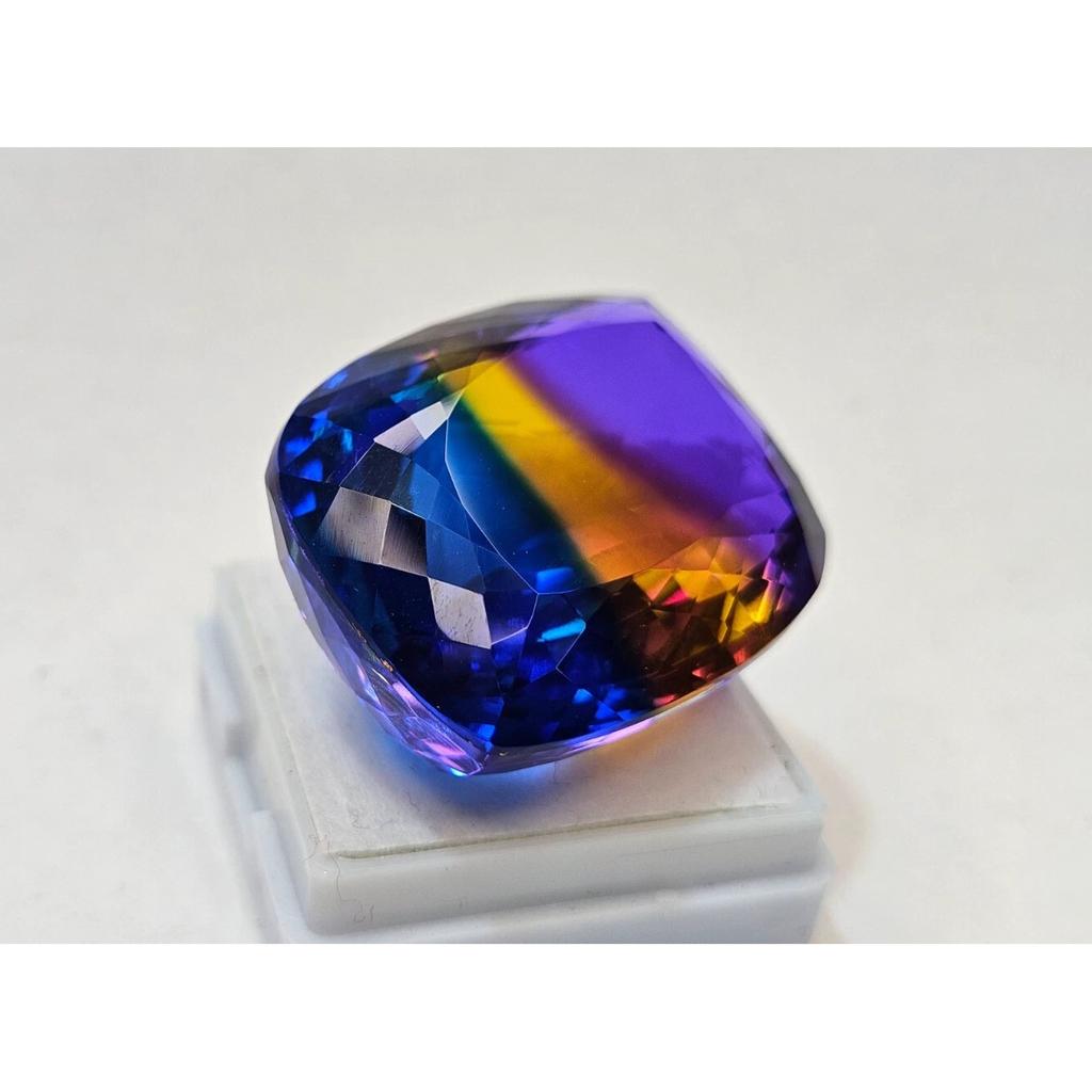 90+ Ct Natural Bi-Color Ametrine Fancy Cut Fabulous Certified Loose Gemstone