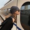 Trendy Black Knitted Beanie For Women And Men Soft Cotton Cap For Spring And Autumn