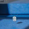 EFFIE QUEEN 925 Sterling Silber Halskette mit quadratischem Zirkonia Anhänger Zeitloser Schmuck Geschenk für Frauen Lässiges Tragen LZN34