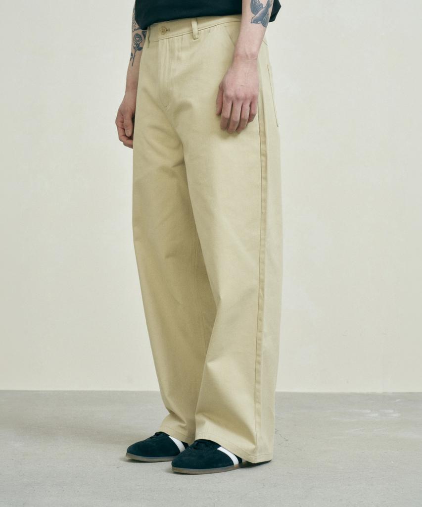 FERNOV Essential Semi-Wide Chino Pants Beige