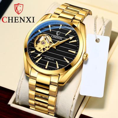 New TOP Brand Luxury Men's Watch With Box Men's Hollow Waterproof Automatic Men's Mechanical Watches