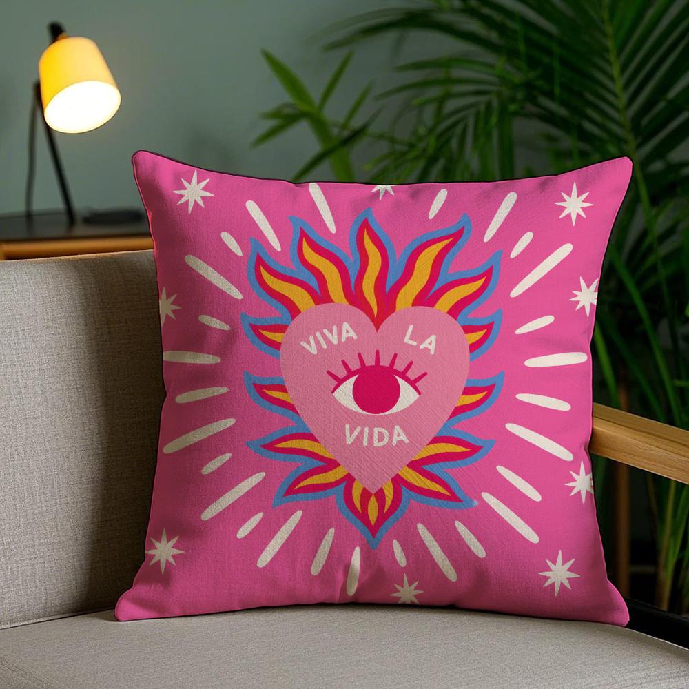 1PC Nordic Bohemian Sun Leopard Palm Cushion Cover Double sided Printed Pillowcase Comfortable Sofa Bedroom Home Decoration Gift