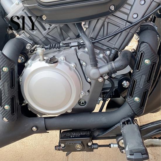 Copertura Protettiva Tubo di Scarico Antiscottatura Moto Isolamento Termico Universale Paramotore Scudo Protezione Modifica