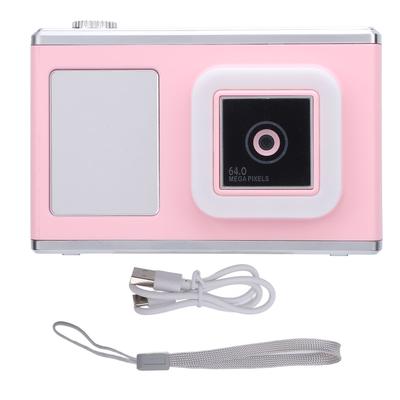 Digitalkamera, vorne und hinten, 48 MP, 2,4-Zoll-IPS-Bildschirm, Videokamera mit Fülllicht für tägliche Reisen, Rose