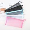 Mesh Zipper Pouch Clear Document Bag 1Pcs A4 A5 A6 Size Book File Folders Stationery Pencil Case Storage Bags Durable Organizer