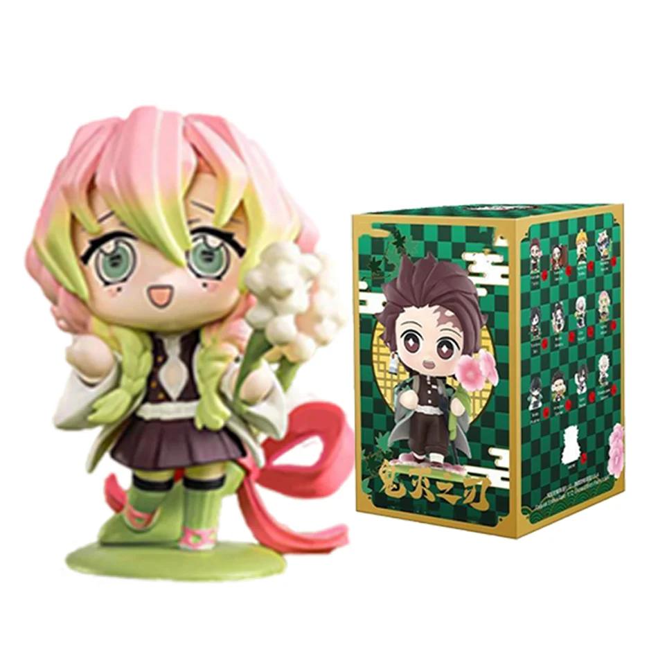 #Demon Slayer Tanjiro Kamado Nezuko Anime Cartoon Figure Blind Box Creative  Statue Model Ornament Surprise Gift Box