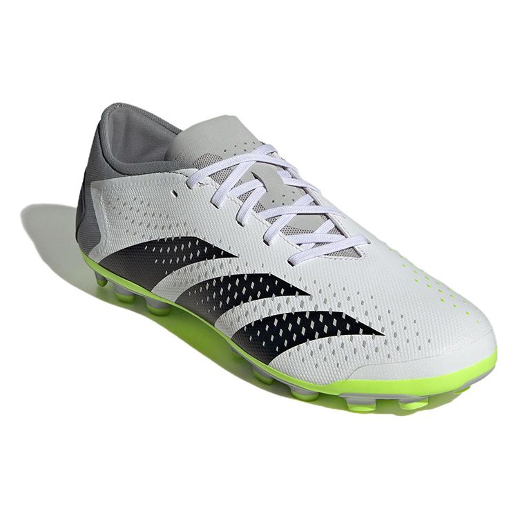 Adidas Predator Accuracy.3 Comfortable Versatile AG (Rubber Short Studs) Soccer Shoes Unisex Soccer Shoes White Gray Black IG5168