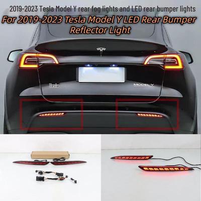 2019-2023 Tesla Model Y için LED Akan Su Arka Sis Lambası