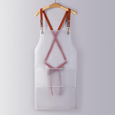 Transparent TPU Apron: Waterproof, Oil-proof, Wash-free, Ideal for Home, Aquatic Store, Pet Shop & Studio Workwear.