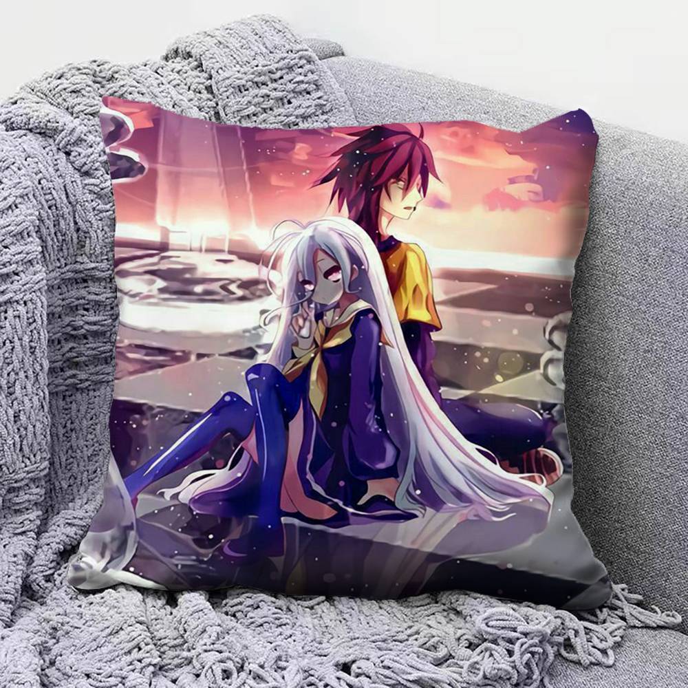 No Game No Life Zero Shiro Sora Pillow Covers, Home Sofa Cushion Covers And Aecorative Custom