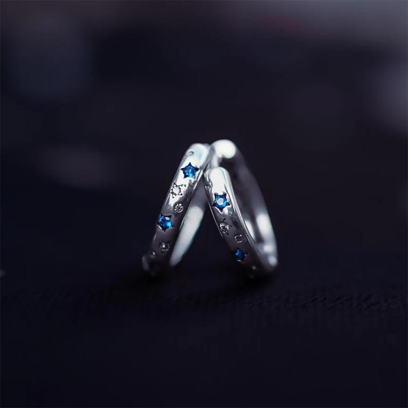 

Earrings: bohemian star design zircon earrings for women - creative jewelry