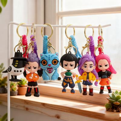 Anime Stage Kpop Demon Hunters Figure Toy Movie Keychain Bag Pendant PVC Cartoon  Collection Figures Model Toy For Kid Gift