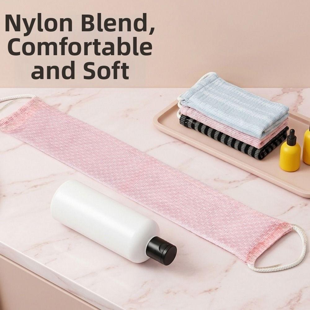 Household Bath Towel with Bath Flower Soft Back Shower Strap Body Wash Cloth Set  Body Cleaning