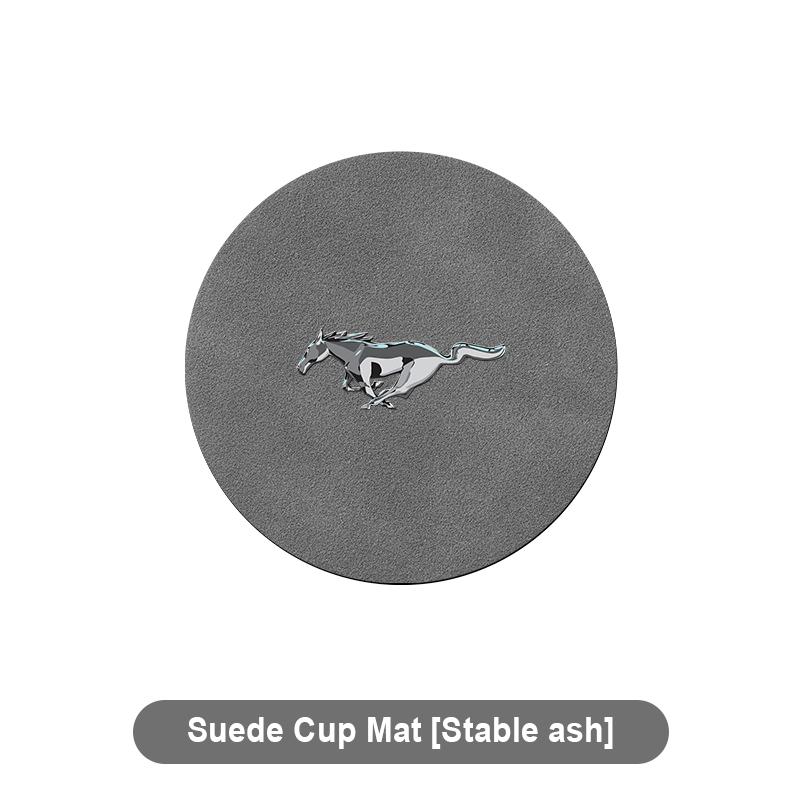 1/2pcs Car Coaster Water Cup Slot Non-Slip Mat Pad Car Accessories For Ford Focus Mondeo Kuga Fiesta MK7 Escort Explorer Edge 2 4 MK2 MK4