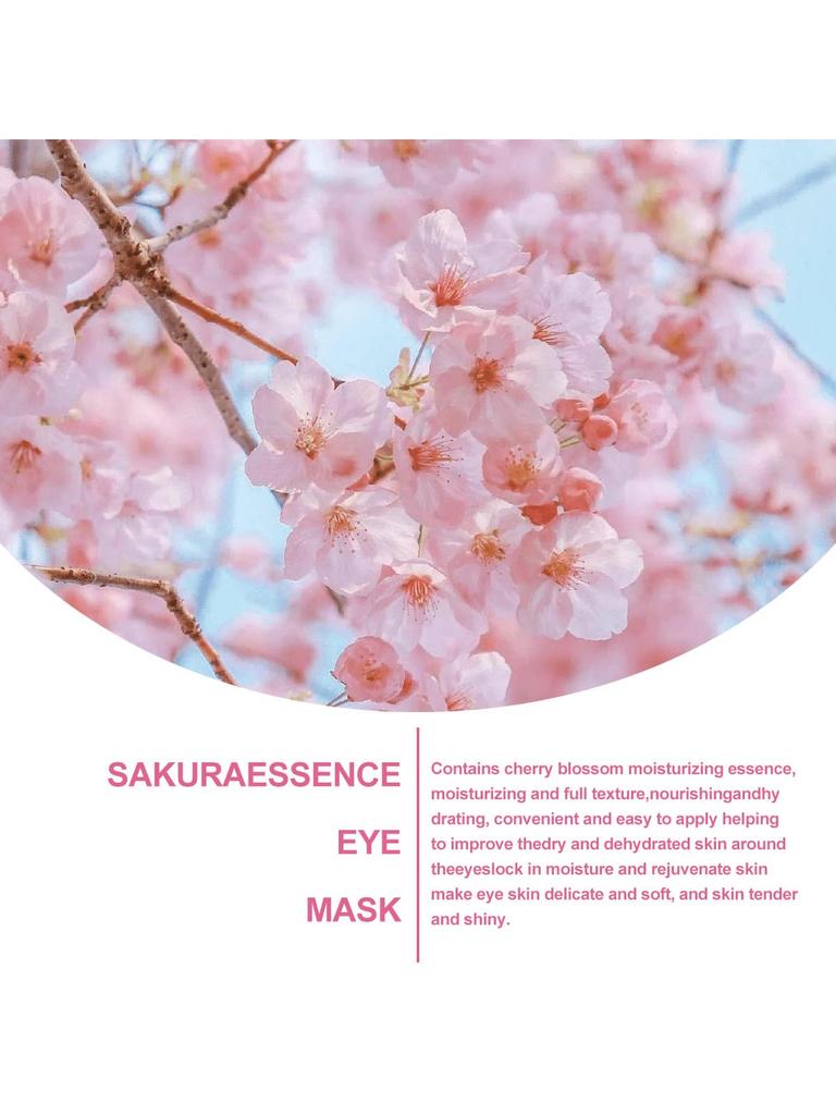 1PC Cherry Blossom Essence Eye Mask.Moisturize And Hydrate,Lock In Moisture ,Plump The Skin Around T