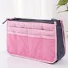 Women Cosmetic Organizer Bag Nylon Travel Insert Organizer Handbag Foldable Large Capacity Insert Bag Liner Makeup Tote