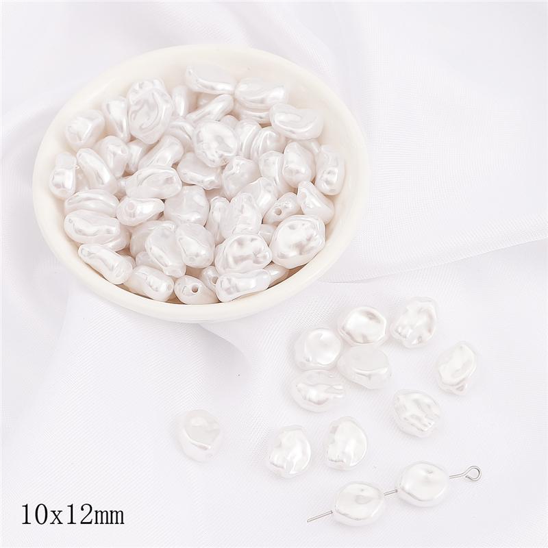 Irregular ABS Imitation Pearls Beads Acrylic Loose Beads for Jewelry Making DIY Necklace Earrings Hairclip Bracelet Necklace