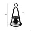 Iron Portable Candle Holder Candlestick Tealight Pillar for Wedding Tabletop Display