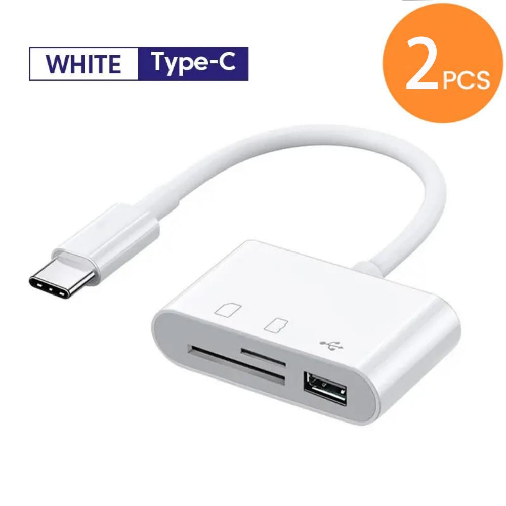 Fro 3-in-1 Type-C Adapter TF SD Memory Card Reader OTG USB C USB2.0 Card Connector Suitable for MacBook USB Type C Adapter