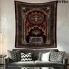Demon Wall Tapestry Aesthetic Wall Hanging Printed Fabric Blanket Decorative Tapestries for Bedroom Living Room Home Decor