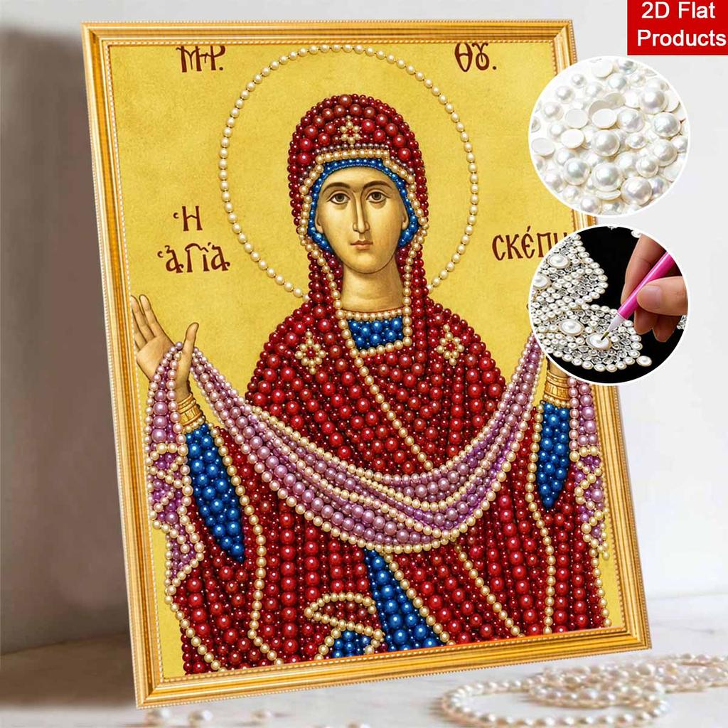 DIY 3D Pearl Diamond Painting Art Set Home Decor Religious Icon Art Set Wall Art