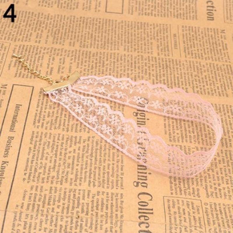 Punk Lace Hollow Women Choker Necklace Gothic Jewelry Bridal Boho Charm