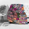 Vibrant Geometric Pattern Blanket for Sofa Bed Travel Camping Living Room Office Conditioning Blanket for All Seasons Gifts