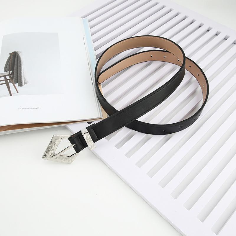 

Versatile Belt Slimming Leather Waist Belt For Women With Alloy Needle Buckle чорний