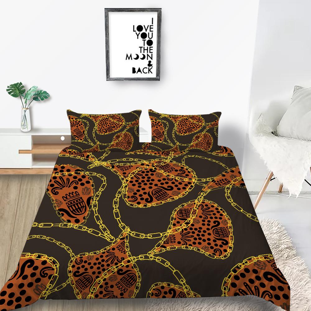 3D Luxury Series Bedding Set Luxury Printed Duvet Cover Pillow Case 2or3 Soft and Comfortable Zippered Home Decoration