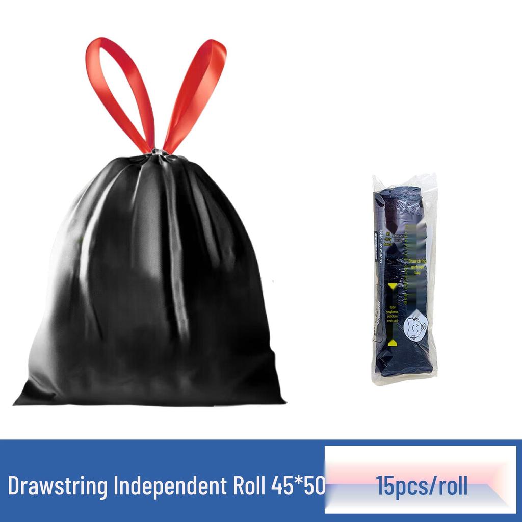 Large Drawstring Trash Bags - Thick, Durable, Kitchen & Home Use