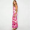 2025 Backless Waist-Hugging Print Beach Dress