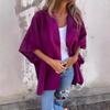 New Women's Fall Winter Lapel One-piece Poncho Coat