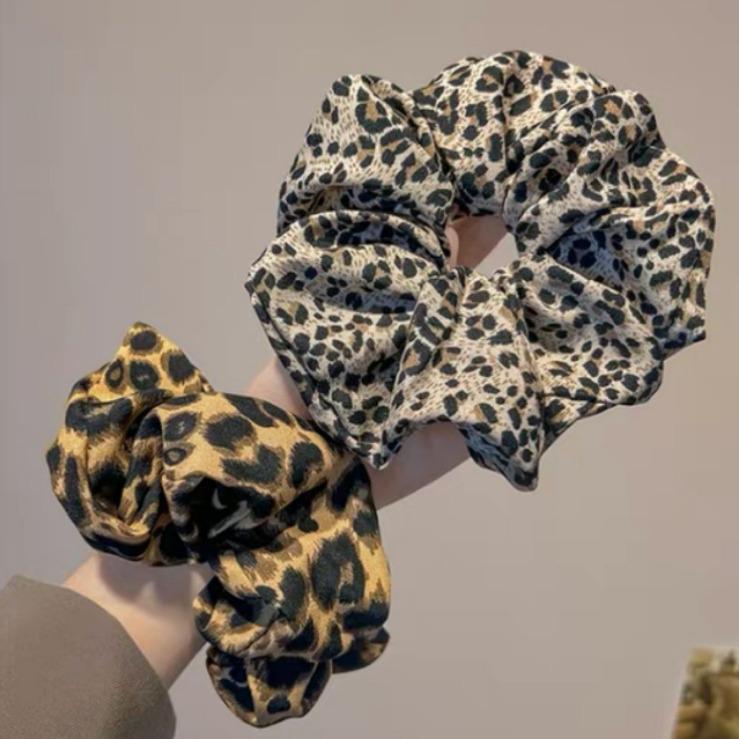 Korean Leopard Print Elastic Hair Tie for Stylish Women