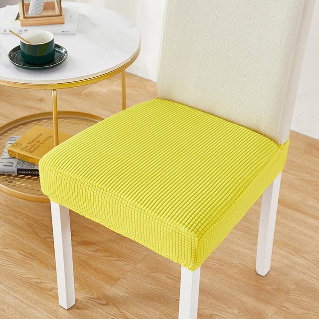 Jacquard Chair Seat Cover For Elastic Chair Slipcovers For Dining Room Chair Protector Chair Cover Elastic Dining Chair Covers