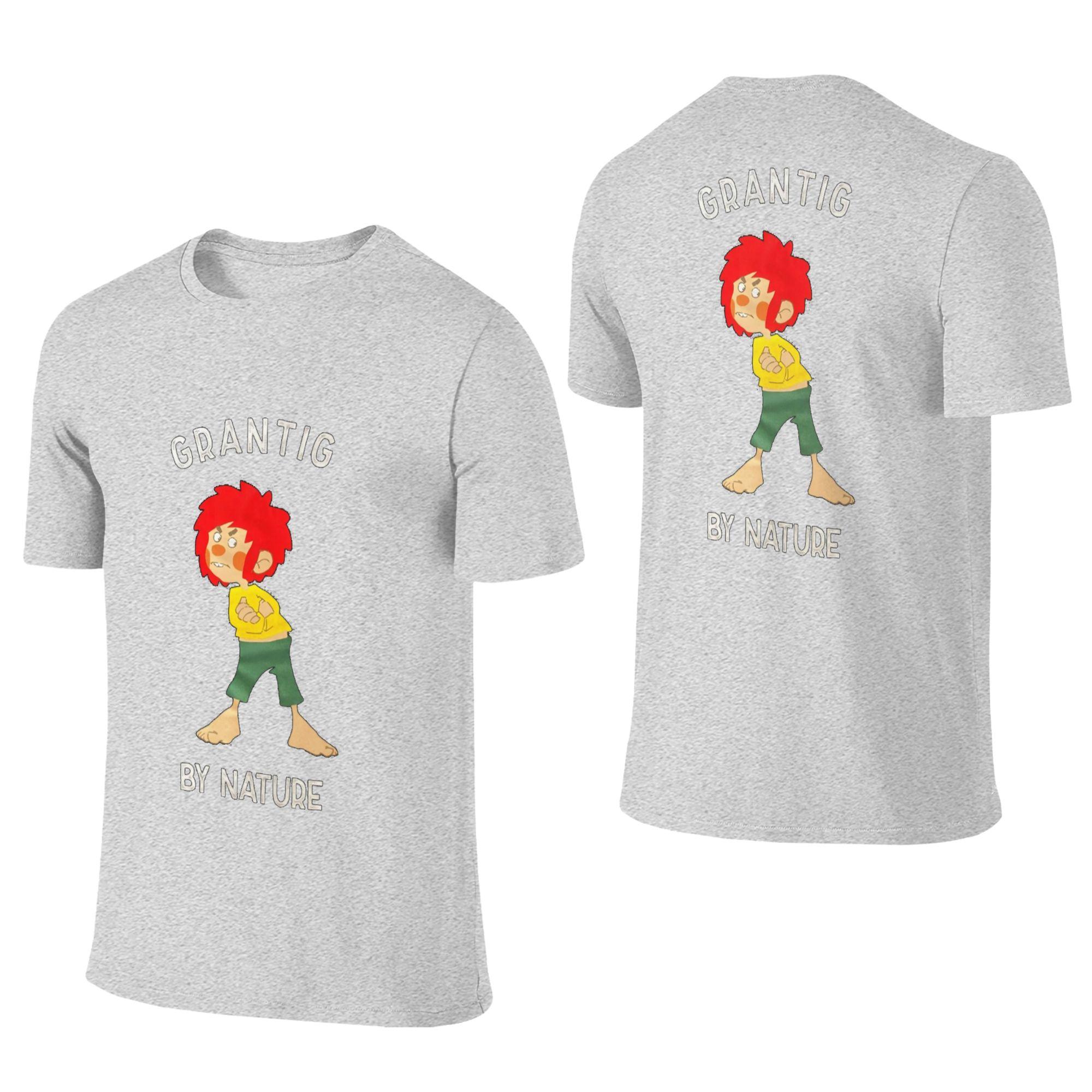 

100 Cotton Pumuckl Grantig by nature TShirt Unisexs Double Sided T Shirt Unisex ONeck Summer Shirts Tops S6XL L