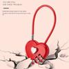 3-stelliger Passwort-Liebes-Passwort-Vorhängeschloss Herz-Stil Konzentrisches Schloss Kombinationsschloss Schultasche